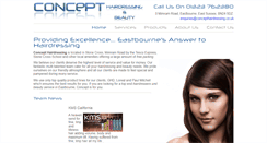 Desktop Screenshot of concepthairdressing.co.uk